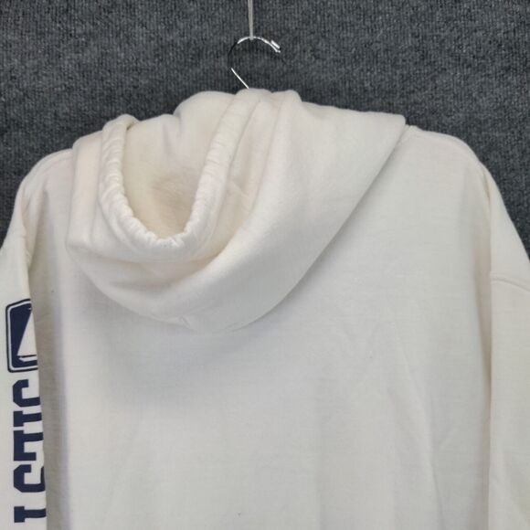 Siesta Key FL Hoodie Sweatshirt Mens Medium Pullover White Polycotton Blend - Picture 6 of 14